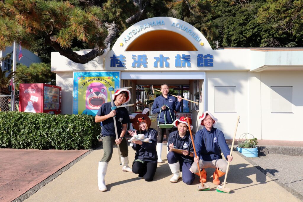 うみさまお取り置き。 桂浜水族館インフォメーション】ウミガメ池 年末大掃除 実施！桂浜
